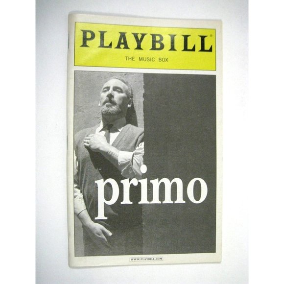 Primo Playbill 2005 The Music Box Theatre Antony Sher Ticket Flyer - Picture 5 of 10